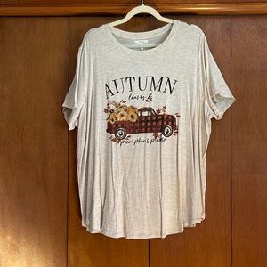 ⭐️Brand new Autumn t-shirt.  Size 1X
